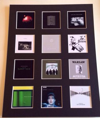 Joy Division Lp Discography Mounted Picture 14 " By 11 " Postage