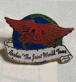 Aerosmith Rockin The Joint Tour Concert Promotion Banner Pin