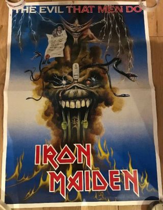 Iron Maiden - The Evil That Men Do Promo Poster