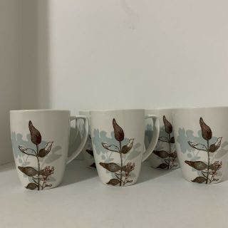 Corelle Coordinates Twilight Grove 12oz Porcelain Coffee Cups Set Of Six