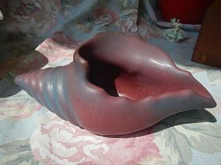 Van Briggle Conch Shell Mulberry Persian Rose Vintage