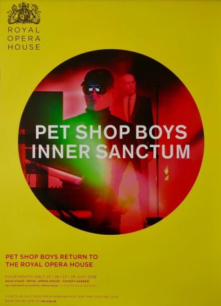 Pet Shop Boys,  Poster,  Royal Opera House,  London,  Ticket,  Inner Sanctum,  Gay,  Tennant