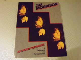 Jim Morrison An Hour For Magic The Doors Book Rare Photos