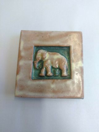 Mercer Moravian Pottery & Tile Arts & Crafts Elephant