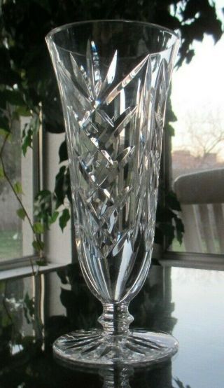 Waterford Crystal,  Giftware 7 Inch Footed Bud Vase - Intricately Cut;