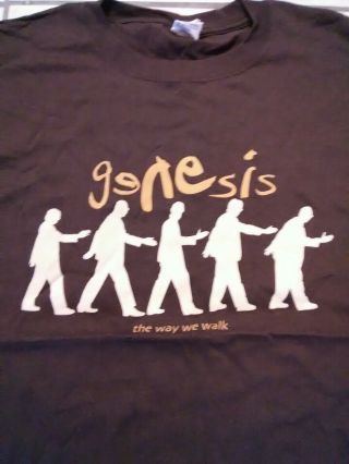GENESIS THE WAY WE WALK 2XL T SHIRT.  PHIL COLLINS.  MIKE RUTHERFORD.  TONY BAN 2