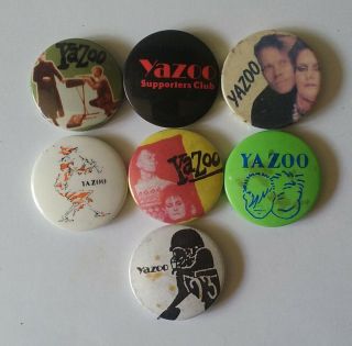 Yazoo Pop Button Badges.  80 