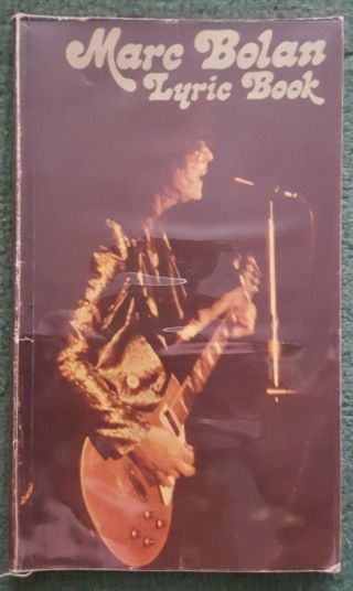 Marc Bolan Softback Book,  Song Lyric Book