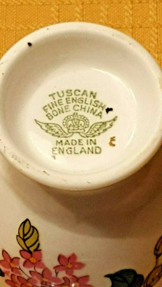 Vintage Tuscan Fine English Bone China Cup and Saucer Set 4