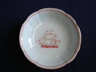 4pc Spode RED TRADE WINDS - 1 Cereal Bowl 6 - 3/8 