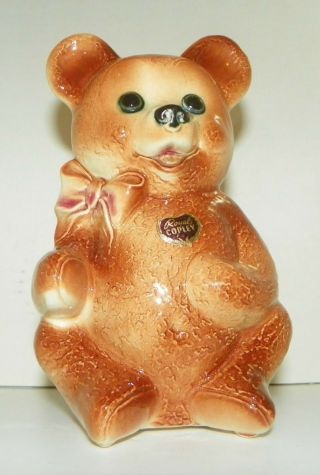 Piggy Bank Rare Royal Copley Teddy Bear Bank Spaulding Windsor China