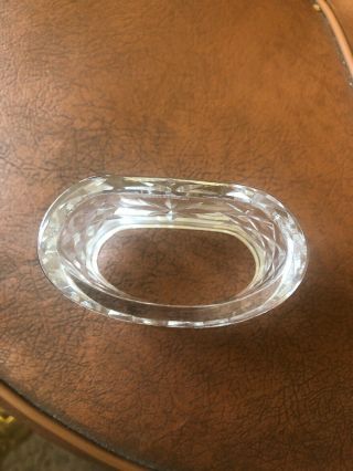 Vintage Signed Waterford Irish Crystal Alana Napkin Ring 3