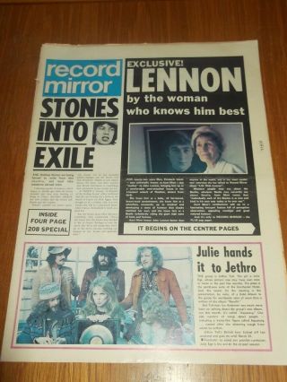 Record Mirror March 6 1971 Rolling Stones John Lennon Jethro Tull Julie Ege