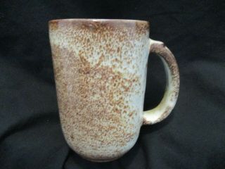 Very Rare Lee Rosen Design Technics Art Pottery Mottled Mocha Coffee Mug