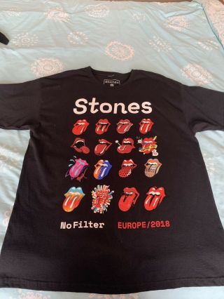Rolling Stones Tour T - Shirt,  No Filter Evolution,  Mick Jagger,  Rock Band