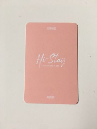 STRAY KIDS Hyunjin Hi Stay Tour Official Photocard Pink Background Lucky Box 2