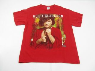 Kelly Clarkson 2008 My December Concert Tour Red T - Shirt Large L American Idol