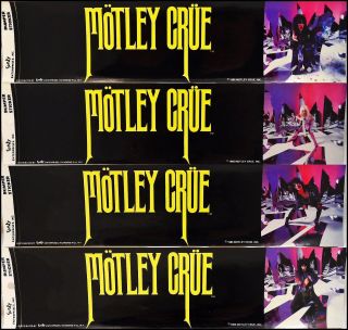 Motley Crue Set Of 4 Vintage 80 