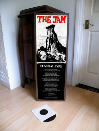 The Jam Funeral Pyre Promotional Poster,  Lyric Sheet,  Sex Pistols,  Clash,  Eton
