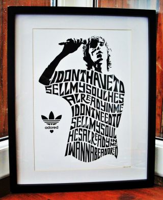 The Stone Roses/Ian Brown/I Wanna Be Adored A3 size typography art print/poster 3