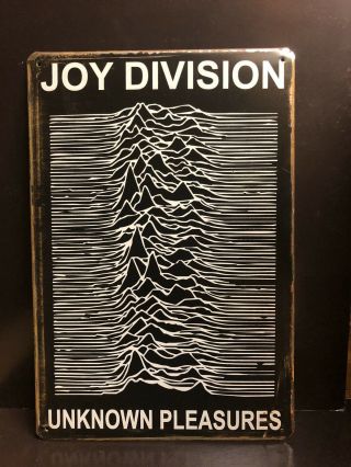 Joy Division Unknown Pleasures Poster Vintage Style Large Metal Sign 30x40cm