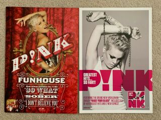 P Nk Pink 2 Promotional Poster Flats Funhouse,  Greatest Hits So Far - Official