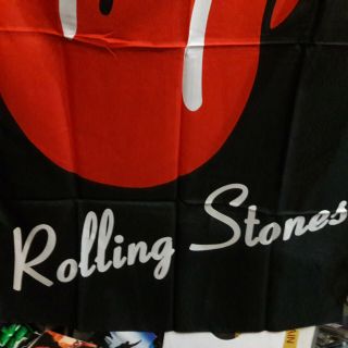 Vintage ROLLING STONES TEXTILE POSTER FLAG 3