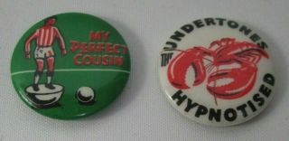 The Undertones 2 X Vintage 1980s 25mm Badges Pin Buttons Punk