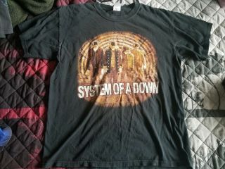 System Of A Down 2005 World Tour Large Concert T - Shirt Rare