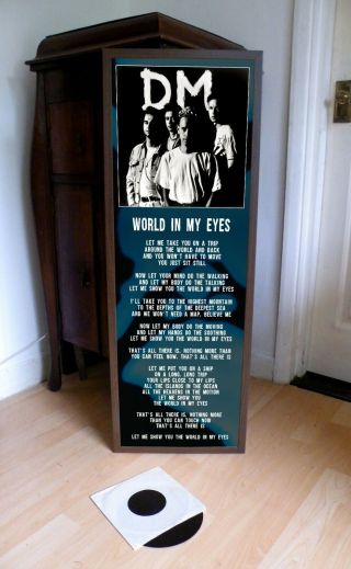 Depeche Mode World In My Eyes Promotional Poster Lyric Sheet,  Violator,  Silence