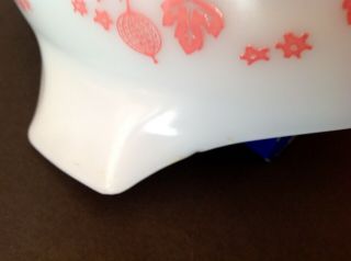 Vintage Pink Gooseberry Pyrex Cinderella Bowl 443 2.  5 quart 6