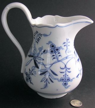 Vintage Meissen Porcelain Blue Onion Ernst Teichert Milk Jug Cream Pitcher 3