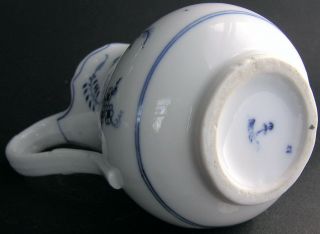 Vintage Meissen Porcelain Blue Onion Ernst Teichert Milk Jug Cream Pitcher 6