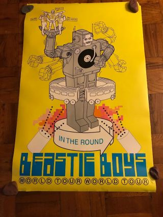 Beastie Boys In The Round Tour Poster 22x34 Vintage Rap Ad Rock Mike D Mca