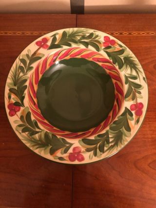 Southern Living At Home Gail Pittman Christmas Memories Pasta/serving Bowl 10.  5 "