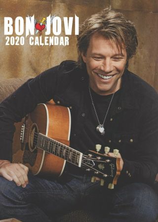 Bon Jovi 2020 Calendar Large A3 Poster Size Uk Wall,  Uk Postage