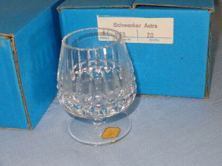 Vintage Bleikristall Nachtmann Germany Cut Crystal ASTRA Brandy Snifters (10) 2