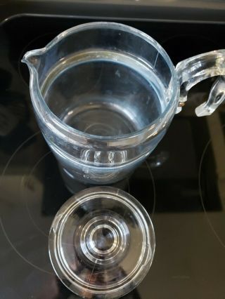Stovetop Pyrex Flameware 6 - 9 Cup Glass Coffee 7759 - B Replacement Percolator Pot 3