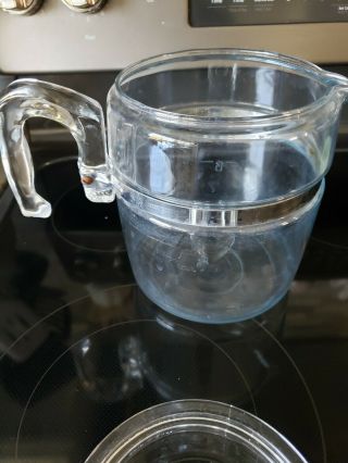 Stovetop Pyrex Flameware 6 - 9 Cup Glass Coffee 7759 - B Replacement Percolator Pot 4