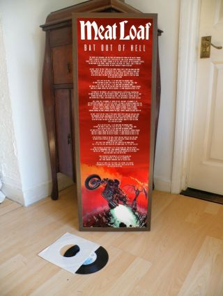 Meat Loaf Bat Out Of Hell Promotional Poster Lyric Sheet,  Jim Steinman,  Theatre