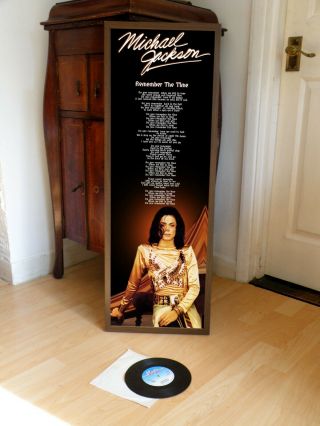 Michael Jackson Remember The Time Promo Poster Lyric Sheet,  Billie Jean,  Thriller