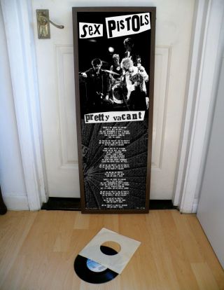 Sex Pistols Pretty Vacant Promo Poster,  Lyric Sheet,  Punk,  Jamie Reid,  Swindle,  Sid