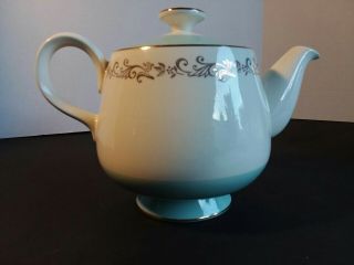 Vintage Homer Laughlin Lifetime China Teapot Gold Crown Tea Pot