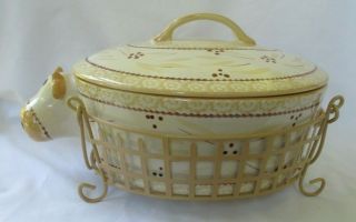 Temp - Tations Temptations Old World Cow Casserole With Basket - Special Listing