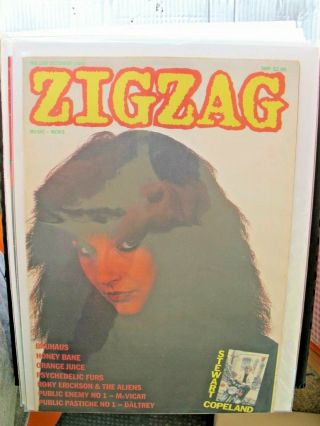 Zigzag Mag October 1980 106 Kate Bush Bauhaus Psychedelic Furs Stewart Copeland