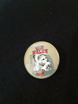 Van Halen Vintage 1984 Pin Button Made In England Rare