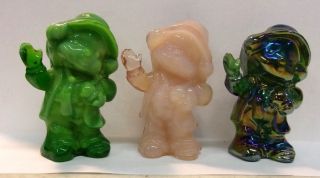 Boyd Bears Freddie The Hobo Bear Figurine - As Set Of 3 In Different Colors