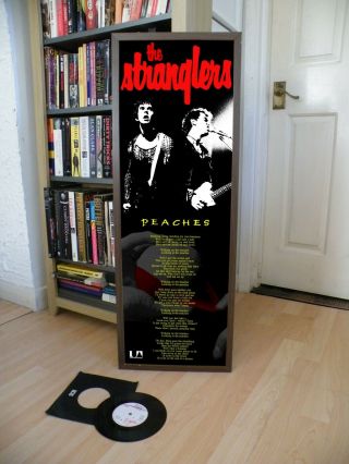 The Stranglers Peaches Promo Poster,  Lyric Sheet,  Heroes,  Raven,  Men In Black