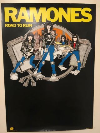 RAMONES - 1976 Promotional poster in like 2