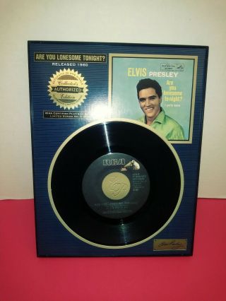 Elvis Presley Rare 1960 Collectors Edition 45 Rpm " Are You Lonesome To - Night ".